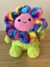 Plush Flower Kellytoy Russ BumBumz 7.5" Groovy Bumz Faye Tie Dye Flower Peace