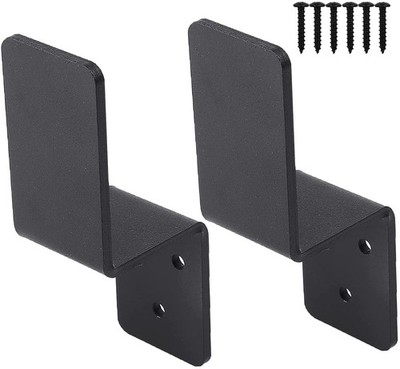 2x4 Door Barricade Brackets Heavy Duty Drop Open Bar Security Holder 2 Pack