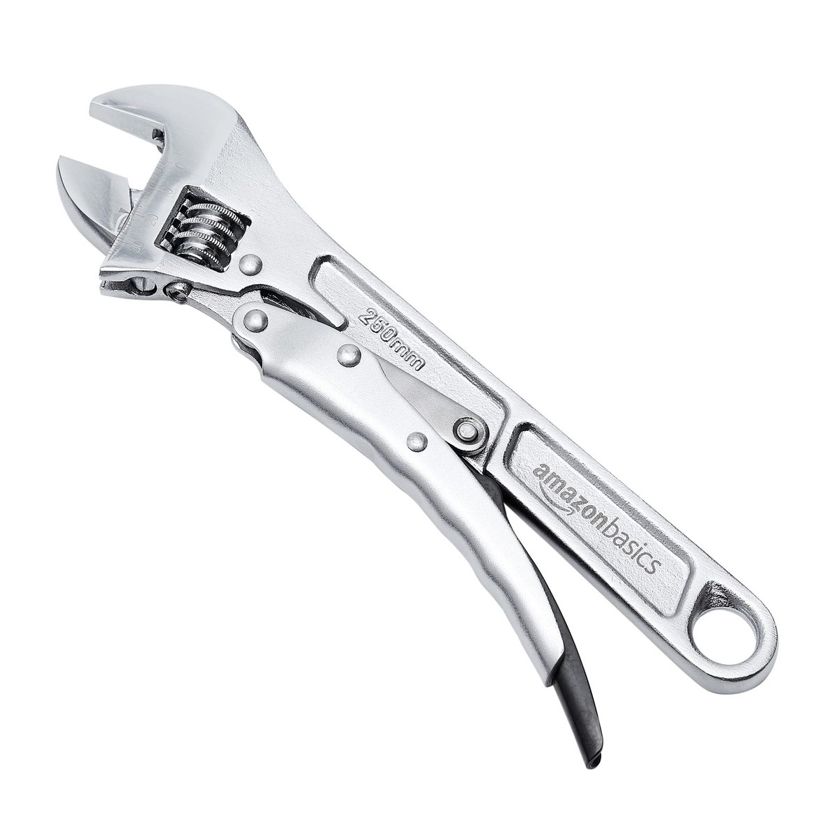 Amazon Basics Locking Adjustable Wrench, 10 inch x 10 x 2.7 x 0.75