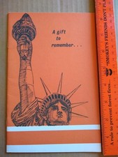 A Gift to Remember - Statue of Liberty Booklet -New Jersey Parks Forestry