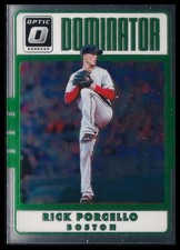 Rick Porcello 2017 Donruss Optic Dominators Card!!