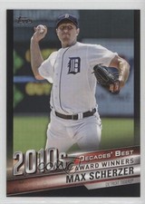 2020 Topps Decades Best Award Winners Black 84/299 Max Scherzer #DB-97 k0w
