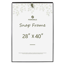 Podronale 28X40 Poster Frame Plexiglass Black Snap Frames Coating Aluminum