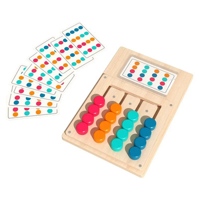 Montessori Wooden Color Shape Matching Cognition Learning Game Board Early Stimu
