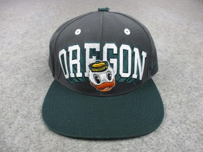 Oregon Ducks Hat Cap Snap Back Mens Gray Green NCAA College Football Mascot