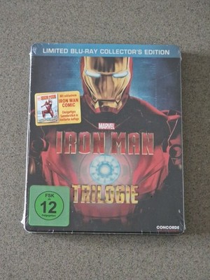Iron Man: Trilogie, Limited Steelbook Collector's Bluray Edit. & Comic NEU & OVP
