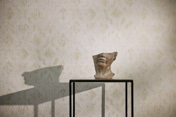 Vliestapete Barock Ornamente Used-Look Creme Gold Metallic 78672-2 (3,47€/1Qm)-image