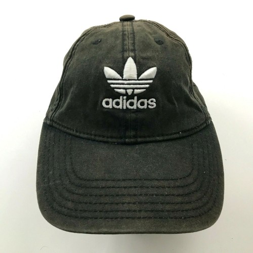 VINTAGE Adidas Hat Cap Strapback Black 