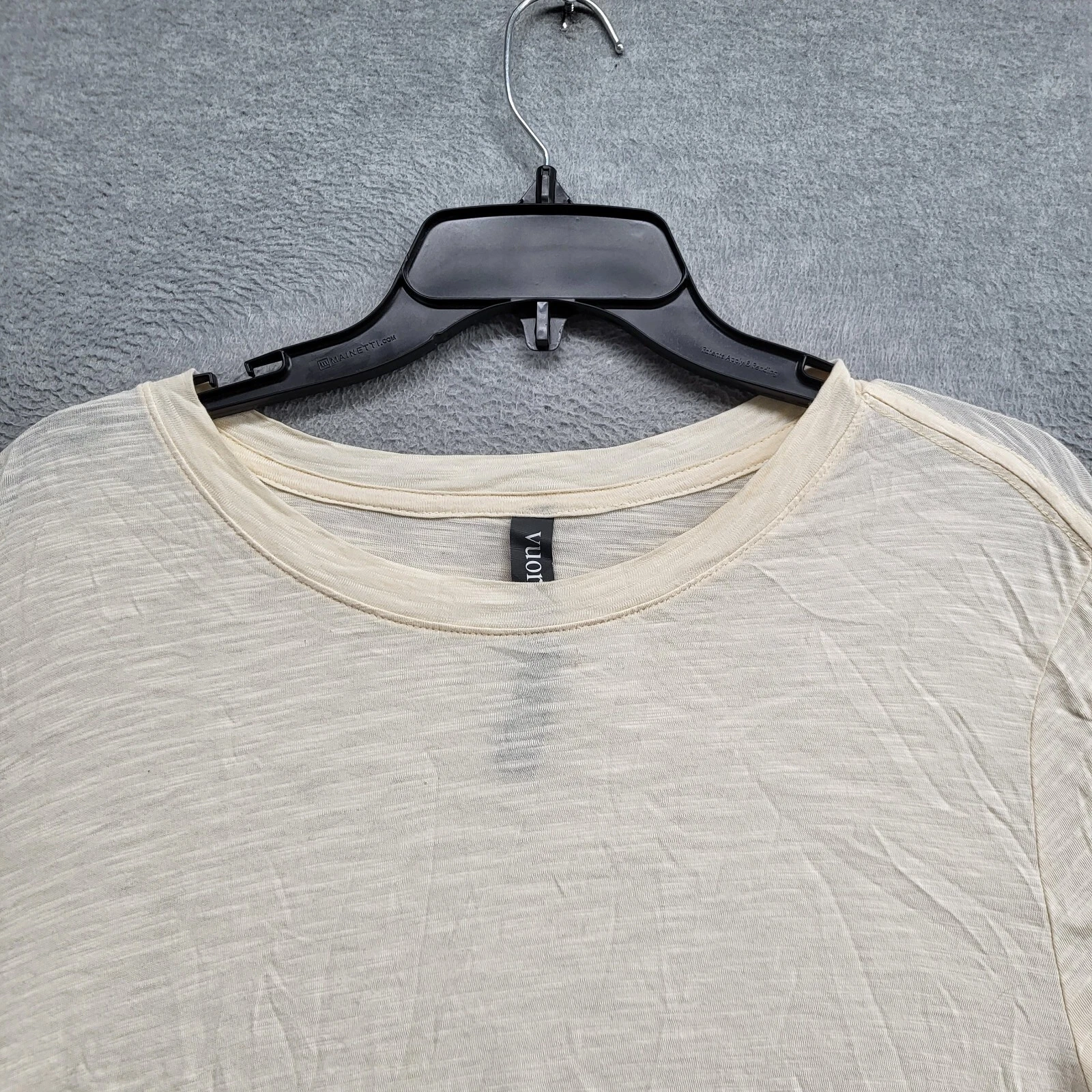 vuori activewear cropped short sleeve thin shirt