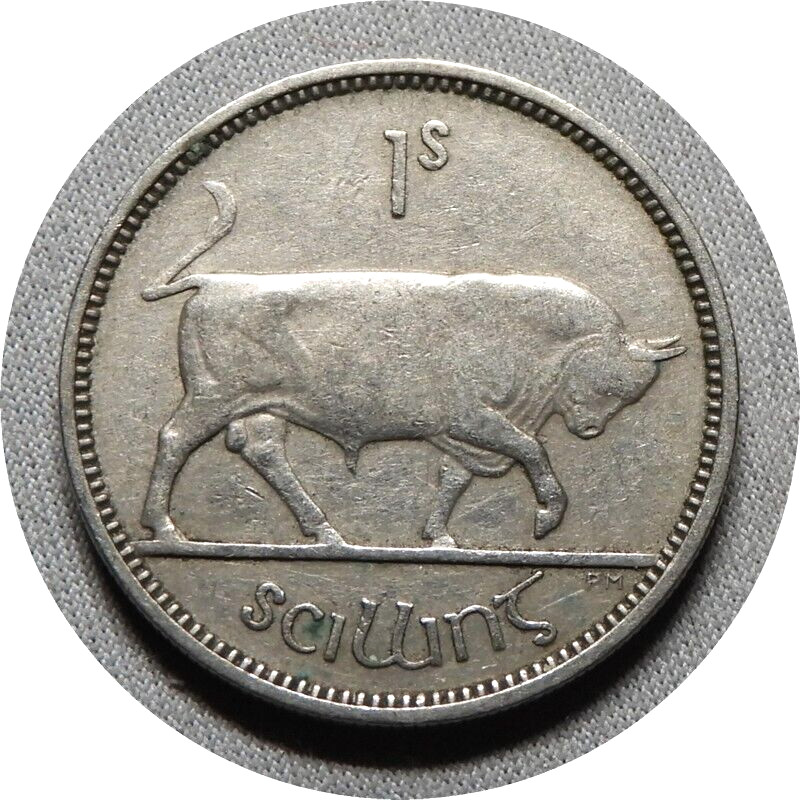 elf Ireland 1 Shilling 1951     Bull