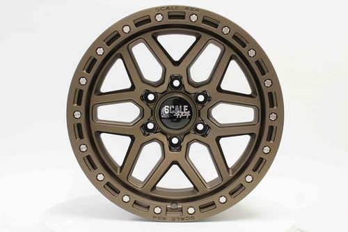 (1) 17x8.5 -10 Scale 4x4 S02 6x139.7 Matte Bronze Wheel - Picture 2 of 3