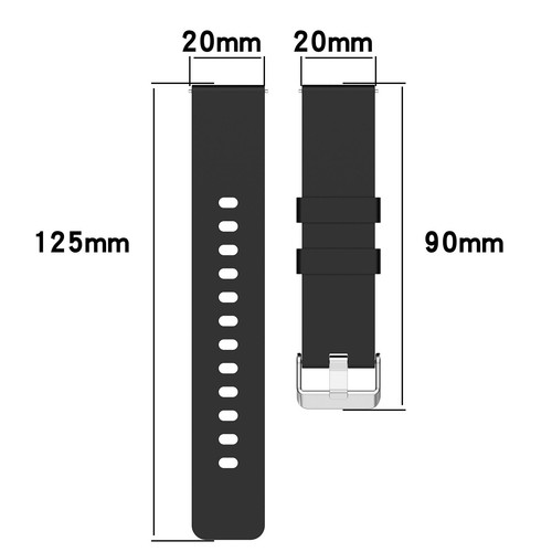 Replacement Silicone Watch Strap Watch Bracelet Wristwatch Belt for Amazfit bip3 - Picture 9 of 22