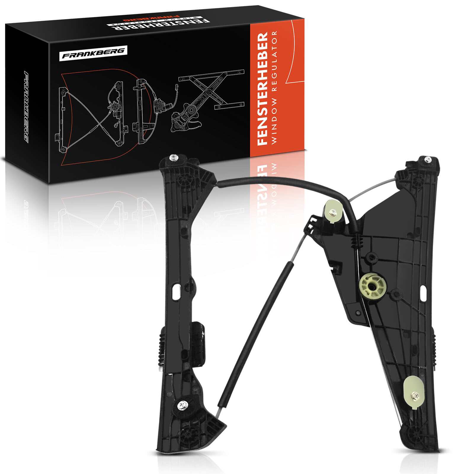 FRANKBERG Power Electric Window Regulator without Motor for Front Left