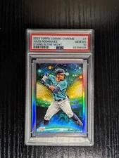 2023 Topps Cosmic Chrome Julio Rodriguez Stars in the Night #7 PSA 10 