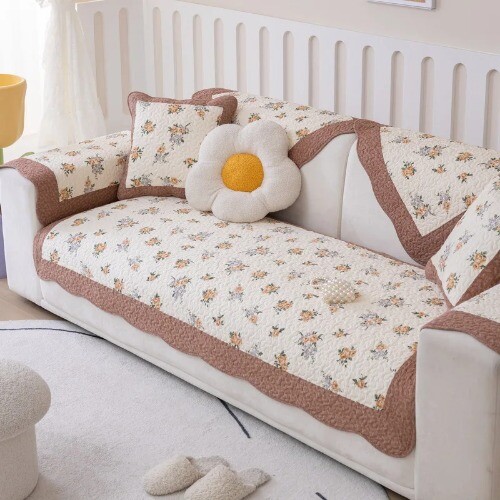Nordic Plaid SofaCover for Non-slip Slipcover Universal Sofa Mat Towel HomeDecor - Imagen 7 de 30
