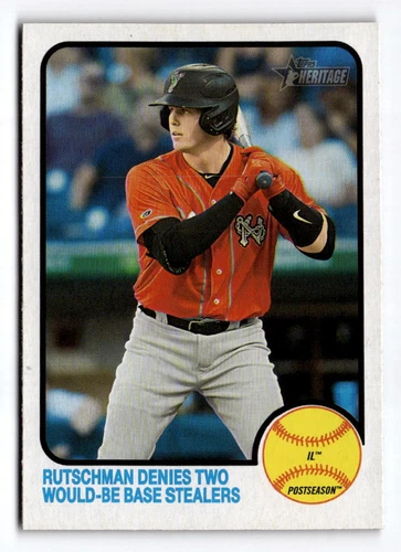2022 Topps Heritage Minor League Adley Rutschman 108 Norfolk Tides