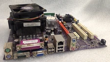 ECS 945G-M3 Motherboard CPU, Heatsink & 512MB SDRAM