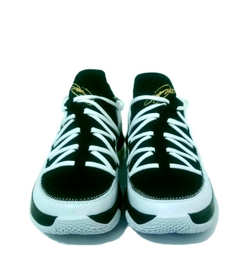 Nike Lebron 17 Low Basketball Shoes White/Black/Metallic Gold Size 9.5M - Picture 4 of 10