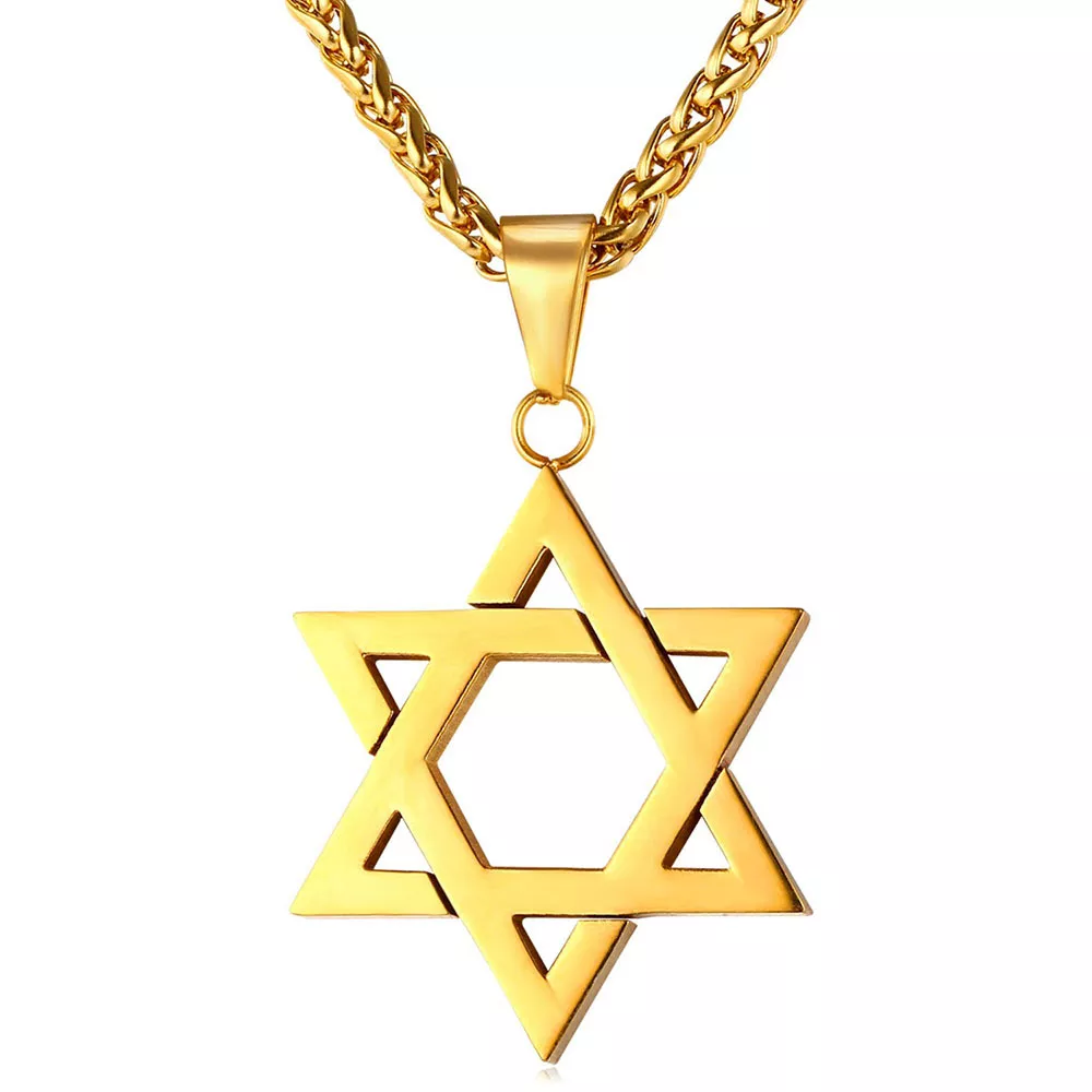 Liat Magen David Necklace Blue - Chuchka