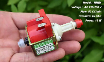 Elektromagnetpumpe 16W Kolbenpumpe Kaffeemaschine Wasserpumpe für ULKA NME4