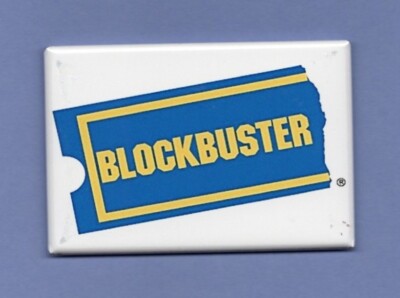 BLOCKBUSTER *2X3 FRIDGE MAGNET* VIDEO STORE MOVIES GAMES RENT HOME ENTERTAINMENT
