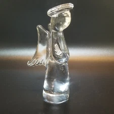 Crystal Christmas Angel 8” Tuscany Collection Glass Figurine 