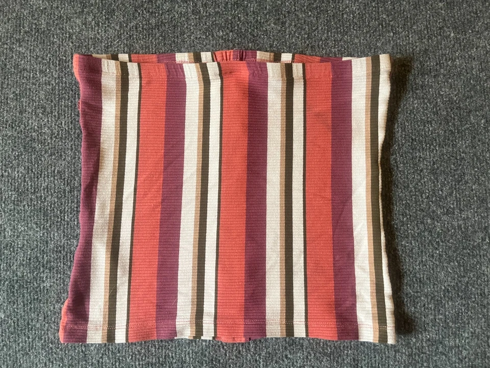 G by Guess Womens Multicolor Striped Strapless Button Top Medium - Image 2 of 4