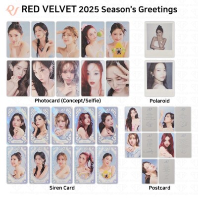 Red Velvet 2025 Season's Greetings Photocard Polaroid Sirencard