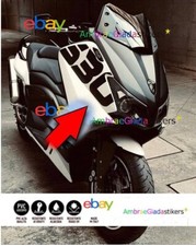 2 adesivi YAMAHA TMAX scudo anteriore per 530 scritte adesive 50CM