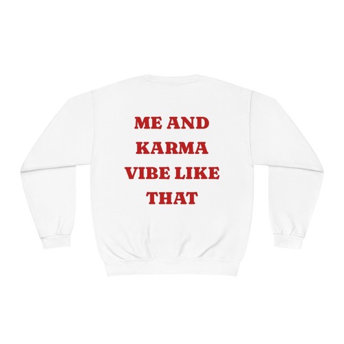 Me and karma vibe like that Unisex NuBlend® Crewneck Sweatshirt - Picture 6 of 21
