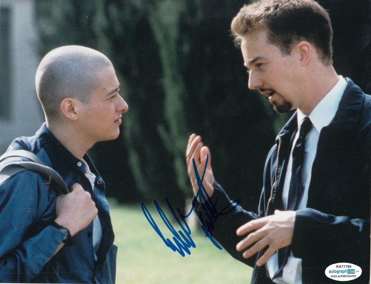 EDWARD FURLONG signed (AMERICAN HISTORY X) Movie 8x10 photo *Danny