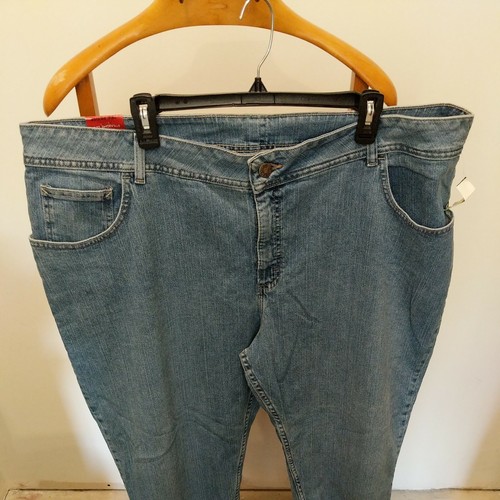 LEE RIDERS RELAXED STRAIGHT LEG Plus Size 26W PETITE Denim Jeans IRREGULAR - Picture 2 of 8