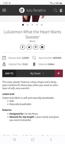 Lululemon What the Heart Wants Pullover - Neu mit Etikett - Medium - schwarz - Bild 5 von 9