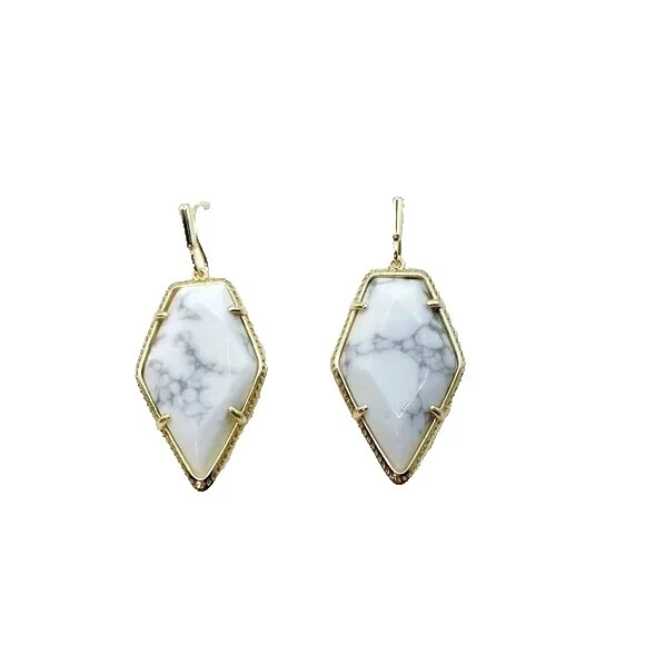 Pendientes de Moda Oro Blanco Kendra Scott