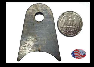 10 RADIUS WELD TABS 5/16 ''HOLE 1 3/4'' TUBE 1/8''  MILD STEEL LASER CUT