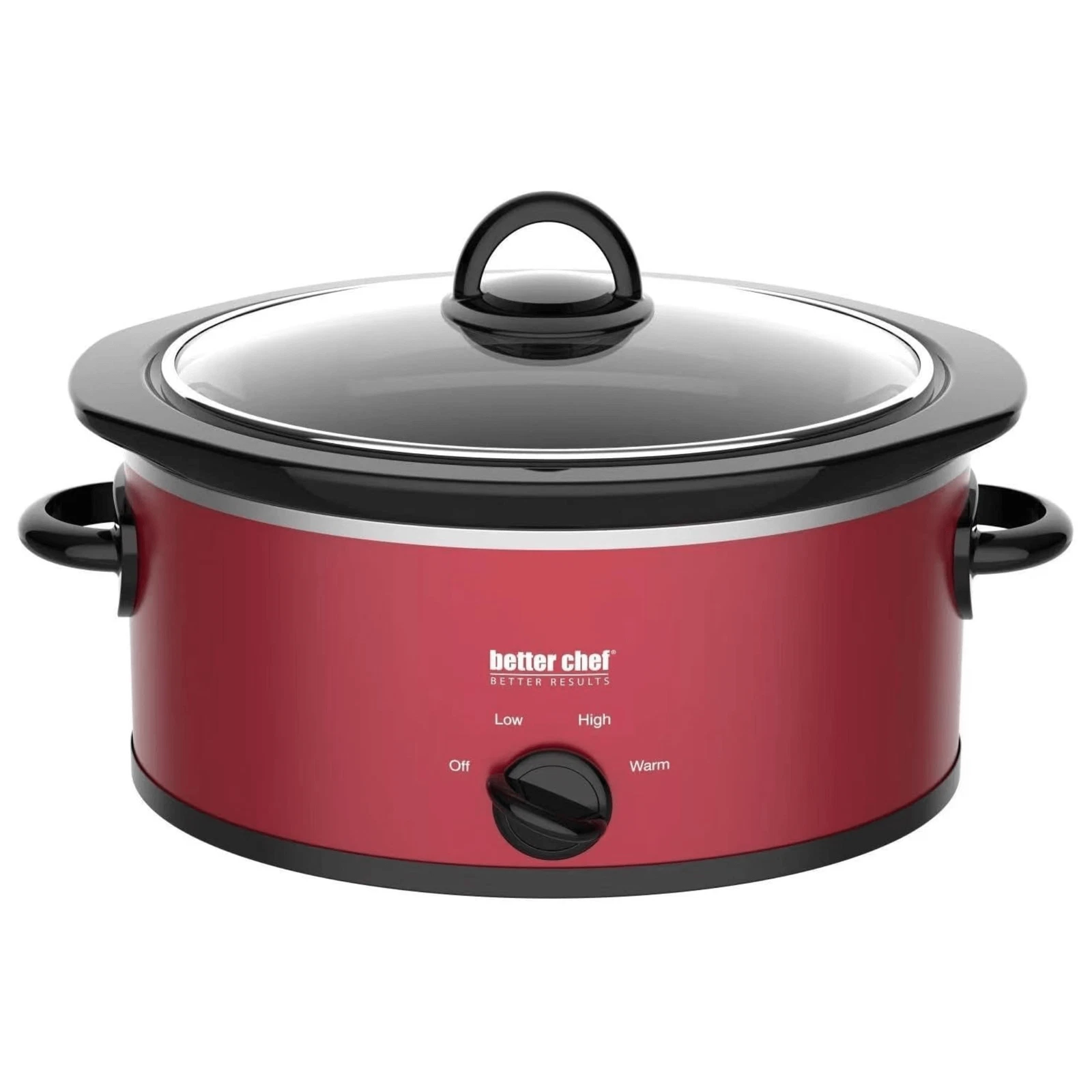 Better Chef 3-Quart Oval Slow Cooker with Easy Clean Removable Stoneware Crock
