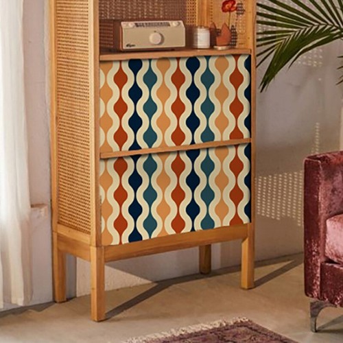 150*45cm Modern Self-adhesive Wallpaper Retro Dormitory Bedroom Stickers Decor - Picture 9 of 10