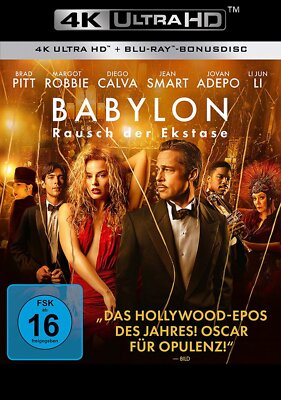 Babylon - Rausch der Ekstase - (Brad Pitt) - 4K Ultra HD # UHD+BLU-RAY-NEU