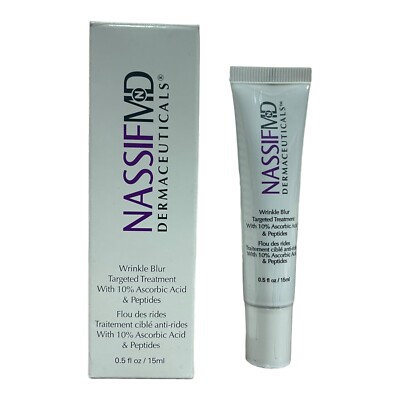 NassifMD DERMACEUTICALS Wrinkle Blur Target Treatment Peptides .5 oz 15 ml New
