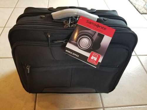 Samsonite schwarz Mobile Office Notebook Tasche, passend für 17,3 Laptop, NEU