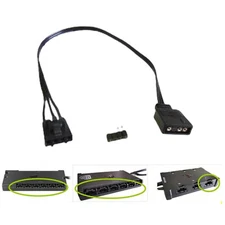 25cm Cable For Corsair 4 Pin RGB to Standard ARGB 5V 3Pin Connector with Adapter