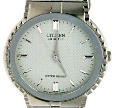 New Unique Citizen 35 mm Round White S. Steel Water 