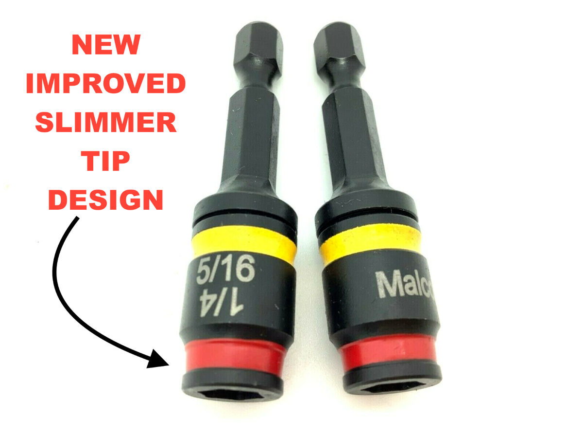 2 pack Malco Reversible Flip-bit Chuck NEW mshc hvac 1/4 5