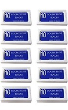 100 Personna Crystal double edge razor Shaving DE Blades made in Israel