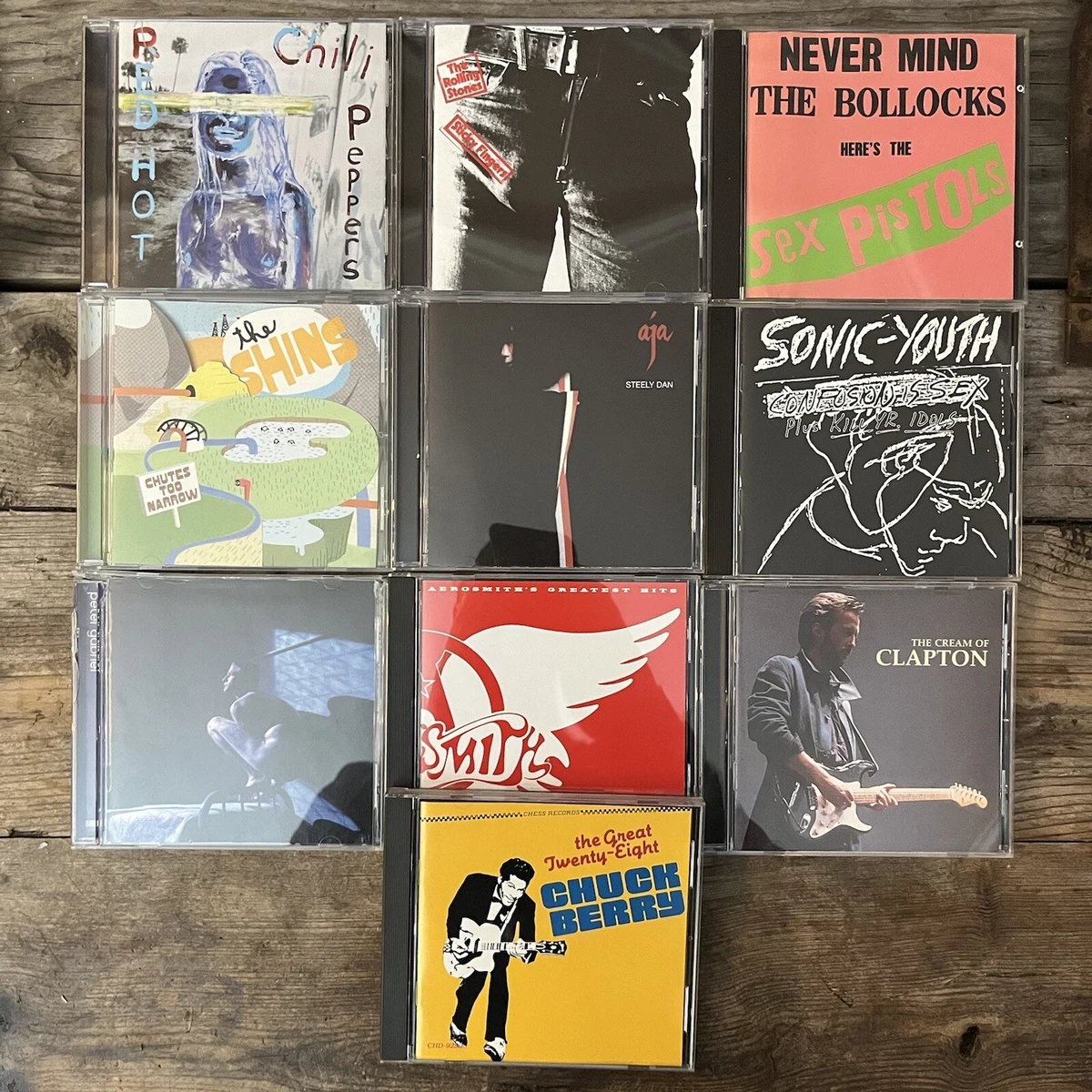 Rock CD Lot of 10 - Aerosmith - Rolling stones - Eric Clapton
