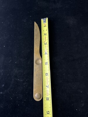 Lewiston Sales Co. NYC Advertising Letter Opener Cast Dragon Copper Opener