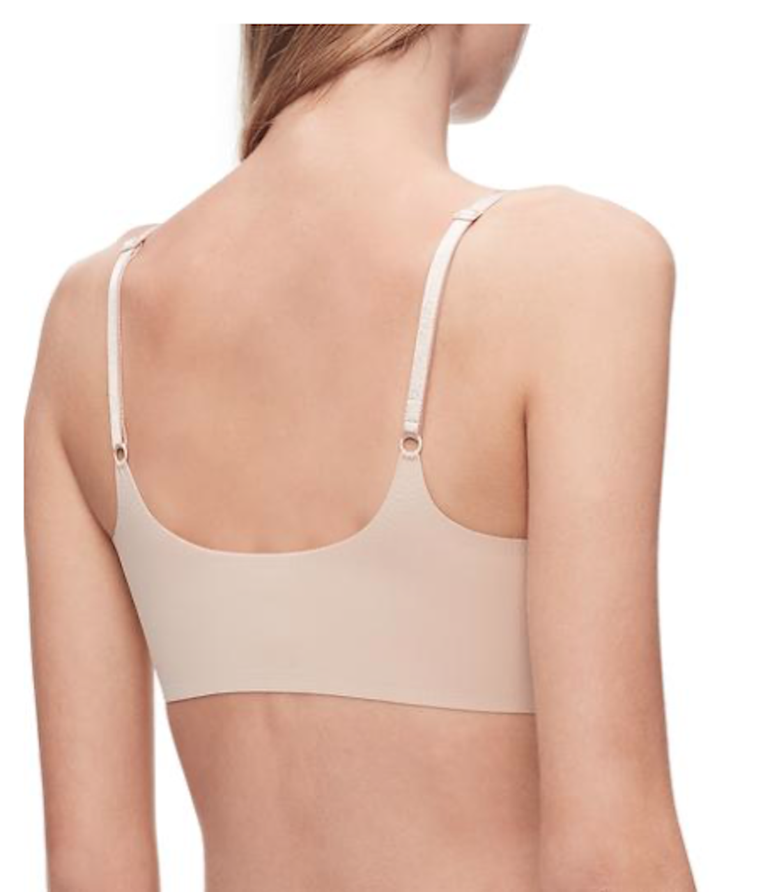 NWT Calvin Klein INVISIBLES Bralette SMALL Blushing Pink Lightly Lined  QF4783