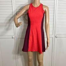 Outdoor Voices Athena Tennis Golf Workout Casual Dress Poppy Shiraz Medium