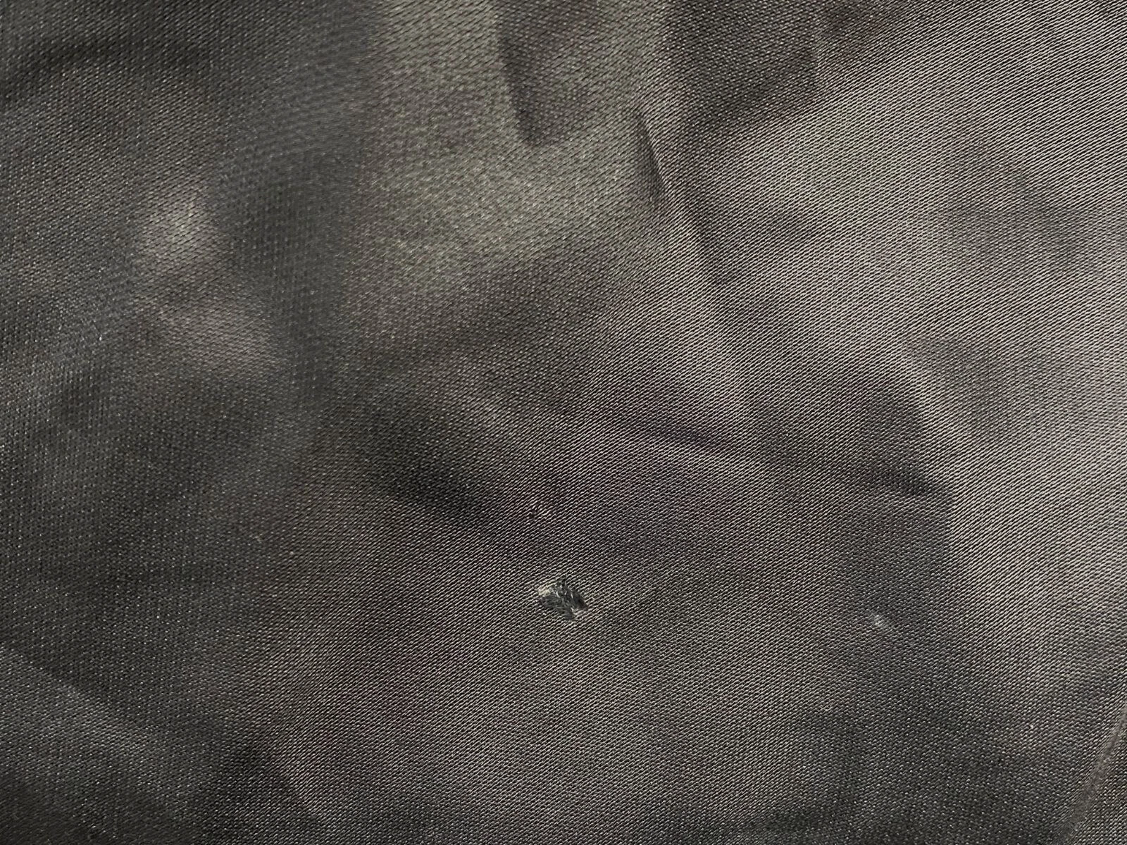 Abito slip avvolgente Maison Margiela da donna nero manica in raso $745 MM6 taglia 44