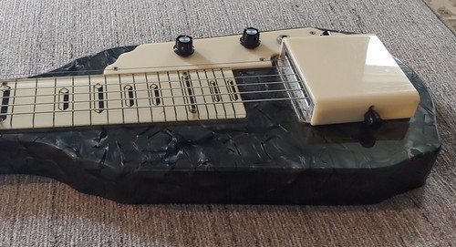 Vintage SILVERTONE ARTIST 6-Sting LAP STEEL GUITAR #X76210 Mother Of Toilet Seat - Picture 4 of 24